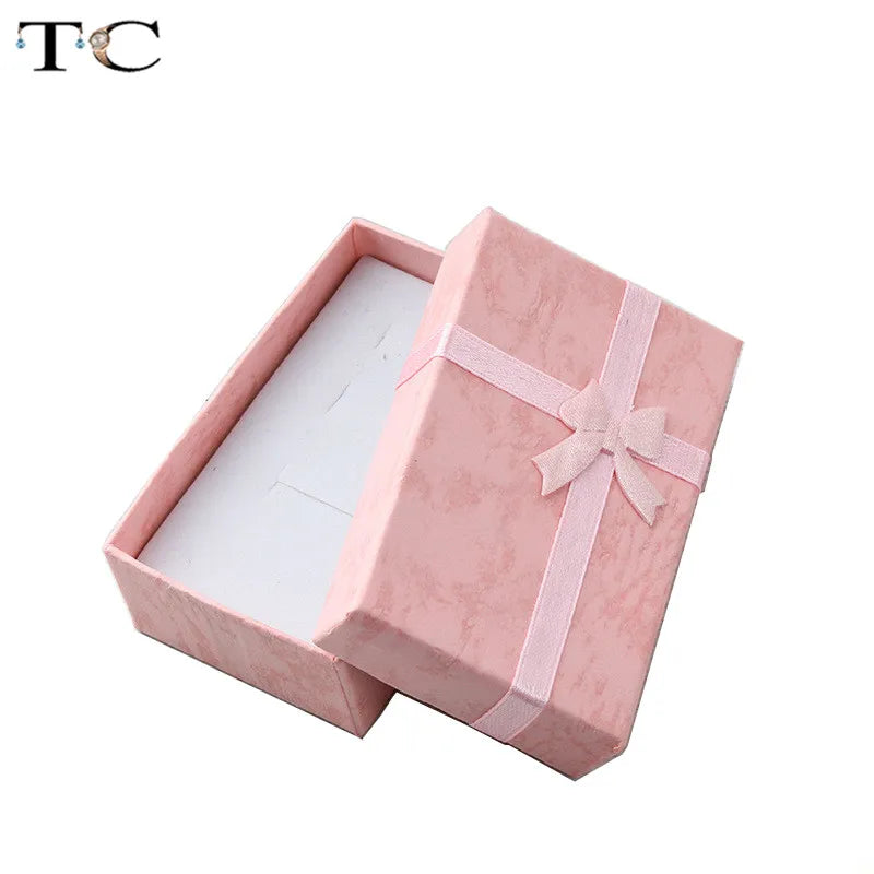 Jewelry Organizer Storage Gift Box Necklace Earrings Ring Box Paper Jewellry Packaging Container