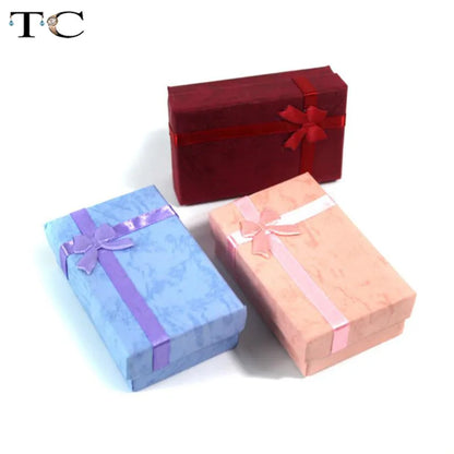 Jewelry Organizer Storage Gift Box Necklace Earrings Ring Box Paper Jewellry Packaging Container