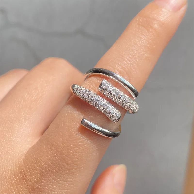 UILZ Bague réglable pour femme