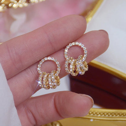 2PC Simple and Fashionable U-shaped Earrings Exquisite Women's Daily Leisure Party Earrings Outdoor Festival Gifts-030