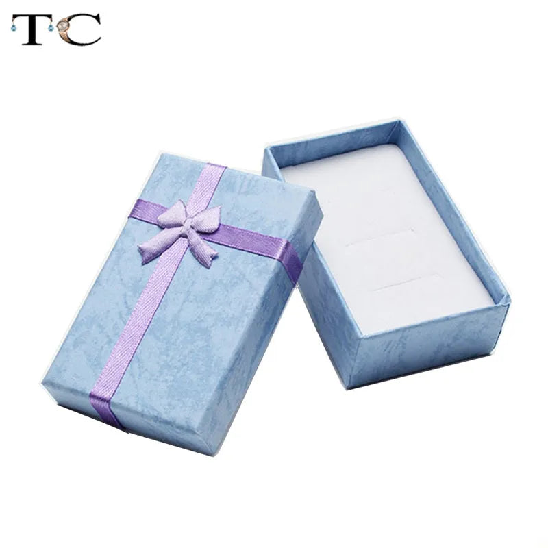 Jewelry Organizer Storage Gift Box Necklace Earrings Ring Box Paper Jewellry Packaging Container