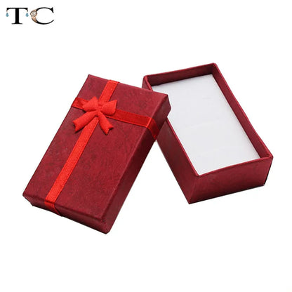 Jewelry Organizer Storage Gift Box Necklace Earrings Ring Box Paper Jewellry Packaging Container